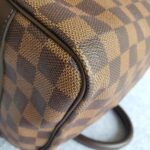 LV Speedy Bandouliere 25CM N41368 Damier Ebene Coated Canvas with Leather And Gold Hardware #TOUT-3 - Image 13