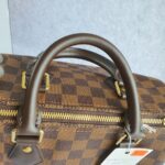 LV Speedy Bandouliere 25CM N41368 Damier Ebene Coated Canvas with Leather And Gold Hardware #TOUT-3 - Image 17