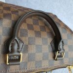 LV Speedy Bandouliere 25CM N41368 Damier Ebene Coated Canvas with Leather And Gold Hardware #TOUT-3 - Image 18