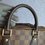 LV Speedy Bandouliere 25CM N41368 Damier Ebene Coated Canvas with Leather And Gold Hardware #TOUT-3 - Image 20