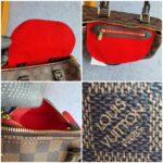 LV Speedy Bandouliere 25CM N41368 Damier Ebene Coated Canvas with Leather And Gold Hardware #TOUT-3 - Image 25