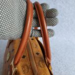 MCM Vintage Boston Bag Brown Visetos Coated Canvas With Leather And Gold Hardware #OLLO-1 - Image 21