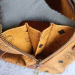 MCM Vintage Boston Bag Brown Visetos Coated Canvas With Leather And Gold Hardware #OLLO-1 - Image 32