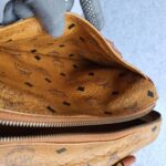 MCM Vintage Boston Bag Brown Visetos Coated Canvas With Leather And Gold Hardware #OLLO-1 - Image 28