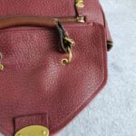 Mulberry 2way bag Maroon Leather with Gold Hardware #OLLR-2 - Image 4
