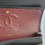 Chanel Medium Double Flap Black Grained Calfskin with Gold Hardware #OLKT-1 - Image 20