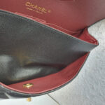 Chanel Medium Double Flap Black Grained Calfskin with Gold Hardware #OLKT-1 - Image 24
