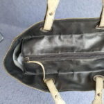 Chanel Paris Biarittz Grey/Beige Coated Canvas with Leather and Silver Hardware #GLOLS-1 - Image 9