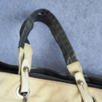 Chanel Paris Biarittz Grey/Beige Coated Canvas with Leather and Silver Hardware #GLOLS-1 - Image 21