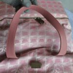 Chanel Traveline Travel Bag Pink Canvas with Leather and Silver Hardware #OLRK-1 - Image 21