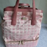 Chanel Traveline Travel Bag Pink Canvas with Leather and Silver Hardware #OLRK-1 - Image 20