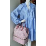 Chanel Traveline Travel Bag Pink Canvas with Leather and Silver Hardware #OLRK-1 - Image 39