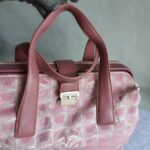 Chanel Traveline Travel Bag Pink Canvas with Leather and Silver Hardware #OLRK-1 - Image 22