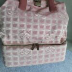 Chanel Traveline Travel Bag Pink Canvas with Leather and Silver Hardware #OLRK-1 - Image 4