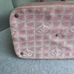 Chanel Traveline Travel Bag Pink Canvas with Leather and Silver Hardware #OLRK-1 - Image 13