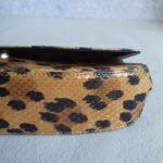 Dior Vintage Small Tote Brown/Black Leopard Print Snake Skin with Silver Hardware #GLOLU-4 - Image 12