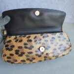 Dior Vintage Small Tote Brown/Black Leopard Print Snake Skin with Silver Hardware #GLOLU-4 - Image 19