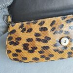 Dior Vintage Small Tote Brown/Black Leopard Print Snake Skin with Silver Hardware #GLOLU-4 - Image 23