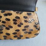 Dior Vintage Small Tote Brown/Black Leopard Print Snake Skin with Silver Hardware #GLOLU-4 - Image 24
