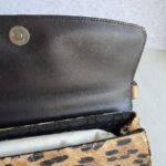 Dior Vintage Small Tote Brown/Black Leopard Print Snake Skin with Silver Hardware #GLOLU-4 - Image 20
