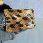 Dior Vintage Small Tote Brown/Black Leopard Print Snake Skin with Silver Hardware #GLOLU-4 - Image 9