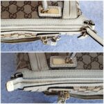Gucci Bella Brown/White Canvas with Leather and Gold Hardware #OLSK-4 - Image 26