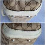 Gucci Bella Brown/White Canvas with Leather and Gold Hardware #OLSK-4 - Image 17