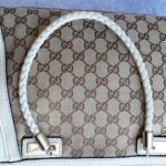 Gucci Bella Brown/White Canvas with Leather and Gold Hardware #OLSK-4 - Image 20