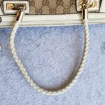 Gucci Bella Brown/White Canvas with Leather and Gold Hardware #OLSK-4 - Image 19