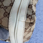 Gucci Bella Brown/White Canvas with Leather and Gold Hardware #OLSK-4 - Image 15