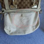 Gucci Bella Brown/White Canvas with Leather and Gold Hardware #OLSK-4 - Image 34