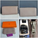 Hermes Classic Azap Zip Around Wallet Etoupe Mysore Leather with Palladium Hardware #OLSR-7 - Image 2