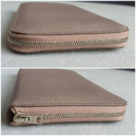 Hermes Classic Azap Zip Around Wallet Etoupe Mysore Leather with Palladium Hardware #OLSR-7 - Image 9