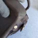 MCM Boston Bag Brown Canvas With Leather And Gold Hardware #OLSL-6 - Image 16