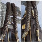 MCM Boston Bag Brown Canvas With Leather And Gold Hardware #OLSL-6 - Image 23