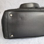 Chanel Tote Black Soft Calf Leather with Silver Hardware #OUKL-2 - Image 9