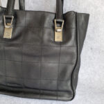 Chanel Tote Black Soft Calf Leather with Silver Hardware #OUKL-2 - Image 4