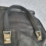 Chanel Tote Black Soft Calf Leather with Silver Hardware #OUKL-2 - Image 17