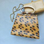 Dior Vintage Tote Brown/Black Snake Skin with Silver Hardware #GLOCC-2