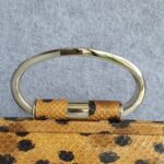 Dior Vintage Tote Brown/Black Snake Skin with Silver Hardware #GLOCC-2 - Image 20