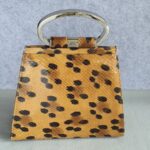 Dior Vintage Tote Brown/Black Snake Skin with Silver Hardware #GLOCC-2 - Image 5