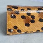 Dior Vintage Tote Brown/Black Snake Skin with Silver Hardware #GLOCC-2 - Image 8