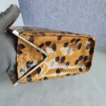 Dior Vintage Tote Brown/Black Snake Skin with Silver Hardware #GLOCC-2 - Image 15