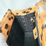 Dior Vintage Tote Brown/Black Snake Skin with Silver Hardware #GLOCC-2 - Image 23