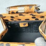 Dior Vintage Tote Brown/Black Snake Skin with Silver Hardware #GLOCC-2 - Image 22