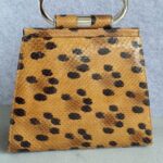 Dior Vintage Tote Brown/Black Snake Skin with Silver Hardware #GLOCC-2 - Image 4