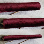 Ferragamo Sling Bag/Clutch Dark Purple Velvet with Gold Hardware #OUCK-3 - Image 9