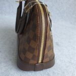 LV Alma BB Damier Ebene Coated Canvas with Leather and Gold Hardware #TOUT-2 - Image 5