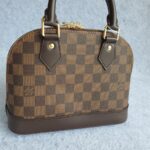 LV Alma BB Damier Ebene Coated Canvas with Leather and Gold Hardware #TOUT-2 - Image 3