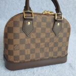 LV Alma BB Damier Ebene Coated Canvas with Leather and Gold Hardware #TOUT-2 - Image 4